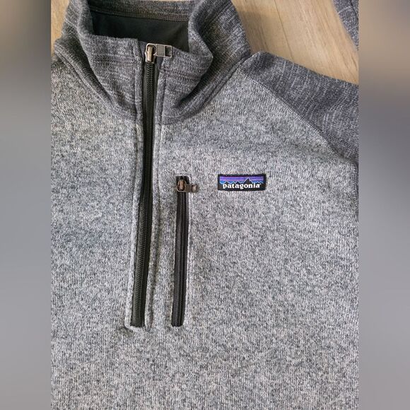 Mens Patagonia® Worn Wear M's Better Sweater® 1/4-Zip Sweater Pullover Sz L - Picture 11 of 11